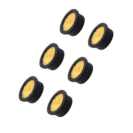 PDETVEO 6PCS Air Compressor Intake Paper Filter Sound Muffler Accessories, Air Compressor Replacement Filter Elements for Engines, Blowers, Exhaust Ports