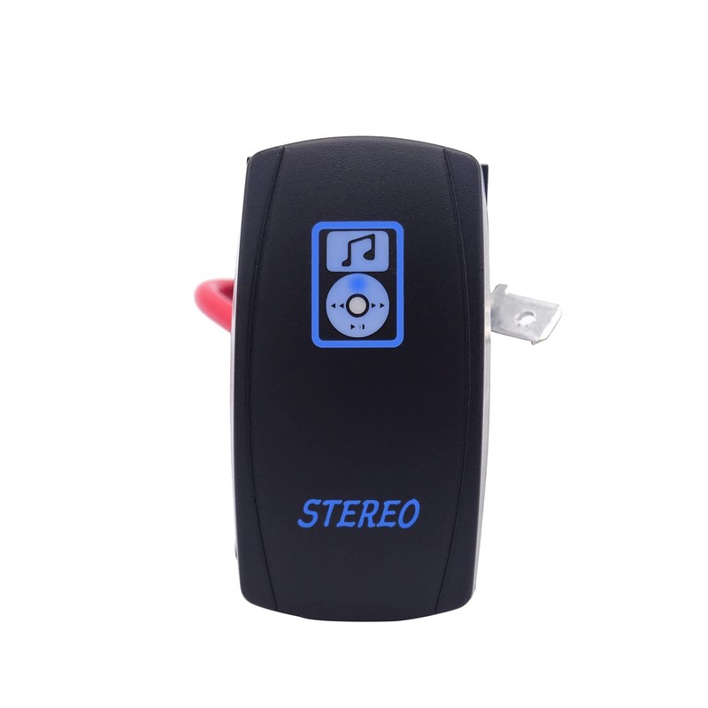 WeiSen Stereo Rocker Switch Kit, On/Off LED Light, 5 Pin