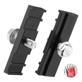 8pcs LinKlip ChainLink Fence Easy Sign Mount Fastener Bracket Clamp with Stainless Steel Bolt, for Standard Chain Link Fence Sign Mounting Bracket Clip, Metal Flags Banners Displays Signs Hang