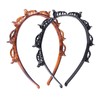 HFZRZFH Professional 2-Pack Weave Bangs Headband Set for Women -