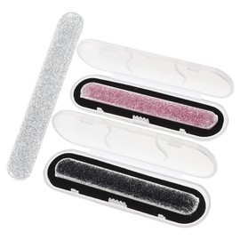 Beavorty 3pcs Glass Nail File Double-Sided Nail Polishing Tools for Home Salon Use and Reusable Care Files for Manicure and Art