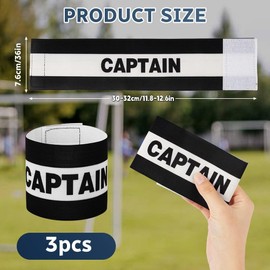 flintronic Classic Captain's Armband, Soccer Captain's Armband, Training Unisex-youth Captain Armbands, for Adult & Youths Elastic Sports Arm Band, Available for Football Training
