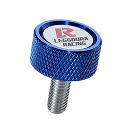 Project Kics Leggdura Racing Number Plate Lock Bolt Set - Blue