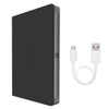 Fingerprint Lock USB Charging Security Leather Business Conference Notebook