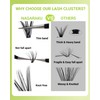 NAGARAKU Lash Clusters, DIY Cluster Lashes Individual Lashes Cluster Eyelash