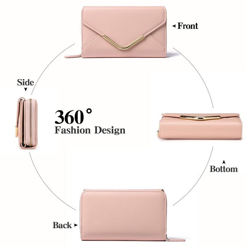 FALAN MULE Women's Small Purse RFID Protection Soft Leather Wallet