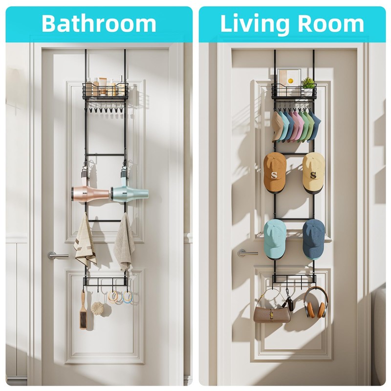 VITVITI Over the Door Hat Rack Organizer, 4 Tier Cowboy