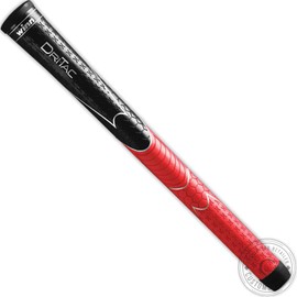 SET OF 13 WINN DRITAC AVS STANDARD BLACK / RED GOLF GRIP