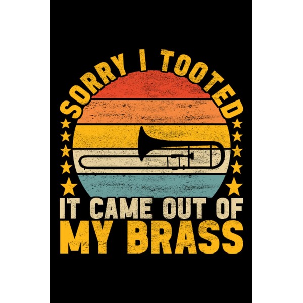 Trombone Brass Instrument Notebook: Notebook/Journal 120 Paged Dotted 6X9