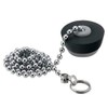 Kakudai Bath Rubber Stopper with Chain Upper Edge 28mm Lower