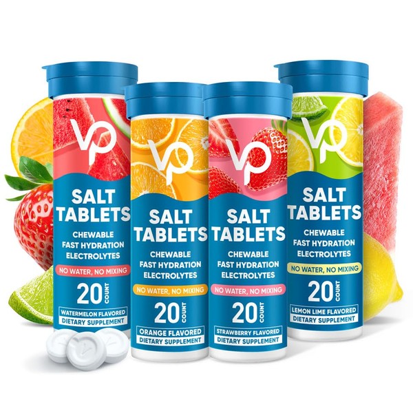 Venture Pal Chewable Electrolyte Tablets, 80 Count Fast-Dissolve Sugar-Free Stick