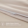 MIOTO Oversized King Duvet Cover 120x98-3 Pieces Prewashed Cotton-Like Extra