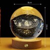 3D Crystal Ball Night Light Rechargeable Battery Soft Light Multifunction