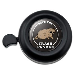 GRAPHICS & MORE Save The Trash Pandas Raccoons Funny Humor Bicycle Handlebar Bike Bell