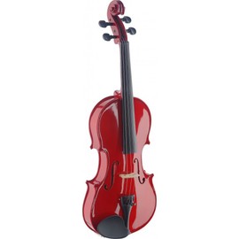 Stagg VN4/4-Size-TR 4/4-Size Spruce Top Violin with Soft case and Bow - Red