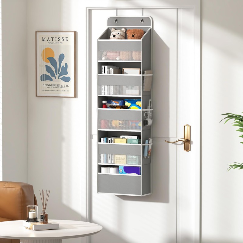 Kaitiemoo 1 PC 5-Tier Over the Door Organizer, Heavy-Duty Large