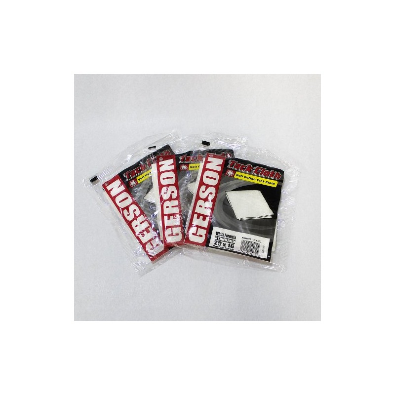 Gerson Tack Cloth, Standard White, Set of 3, Dust Removal
