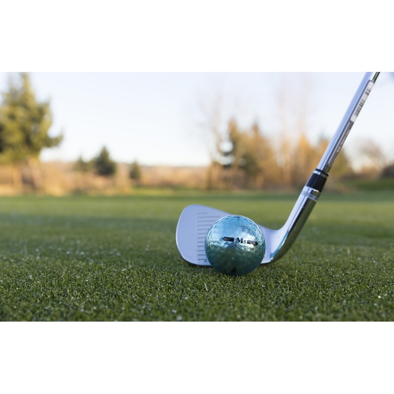 Chromax Metallic M5 カラーゴルフボール (3パックチューブ) ブルー