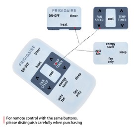 Air Conditioner Replacement Remote Control fit for Frigidaire RG15E/E-ELL RG15E/E-ELL1 FAM18HF2AA Window Air Conditioner