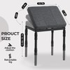 Adjustable Ottoman Pouf, 4 Height Position & 60 Degree Tilt