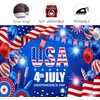 7x5ft Independence Day Backdrop 4th of July Photo Backdrop Red
