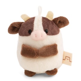 NICI Moona 61655 Cuddly Toy Cow Set 8 cm with Milkshake and Soft Ice Cream Costume in Gift Box White Soft Plush Toy Cute Plush Toy for Cuddling and Playing, for Children and Adults