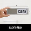 GORILLA GRIP Strong Dishwasher Magnet Clean Dirty Sign, Large Letters