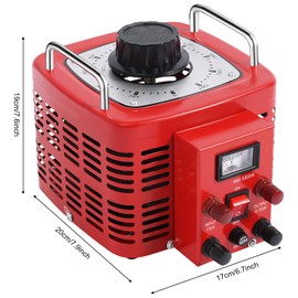 LIAPDG AC 110V/60Hz Transformer, Isolation Adjustable Transformer Contact Voltage Regulator Variable AC Voltage Regulator Metered TDGC-3KVA30 Amps