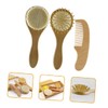 CORHAD Brush and Comb Set Wooden Hair Care Kit with