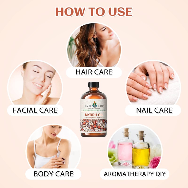 EVOKE OCCU Myrrh Essential Oil for Discomfort Relief, Skin Care