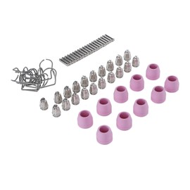 Plasma Cutter Torch Consumables Electrode Nozzle Protection Cups Bracket Rings Set for AG60