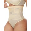 VELAI Shapewear Tummy Control Thong For Women High Waisted Underwear
