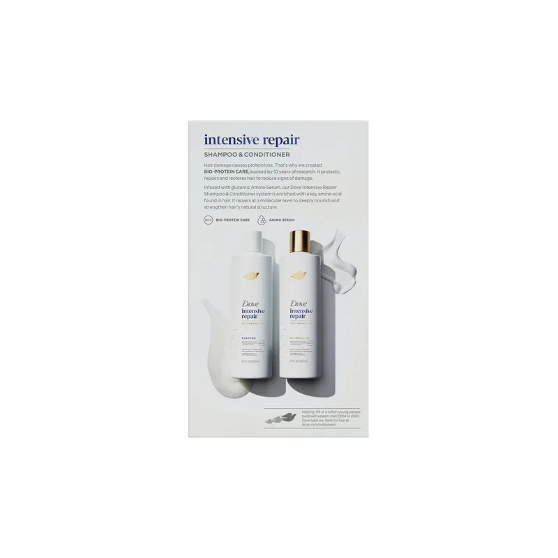 Dove Kit Shampoo Y Acondicionador Intensive Repair 710g