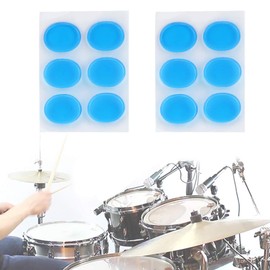 12 Pcs Drum Moongels Blue, Drum Damper Drum Tone Control Drum Accessories for Drums Tone Control