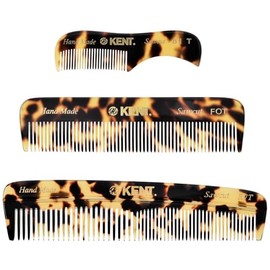 KENT Kit De Aseo Hecho A Mano Para Barba - Juego De Peine De Bolsillo Para El Cuidado Del Bigote Y La Barba De Los Hombres, Mini Peines Para Viajes Y Uso Doméstico Amarillo Tokio