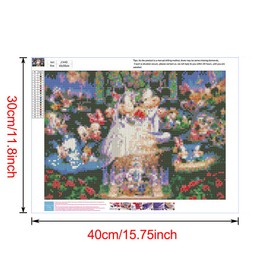 Diamond Painting Kit, Diamond Art, Fairy Tale Kit, Diamond Bead Painting, Embroidery Kit, 5D, Mosaic Art, Handmade, Full Paste Type, Bead Art, DIY Handmade (Special Activities) 13.8 x 17.7 inches (35 x 45 cm)