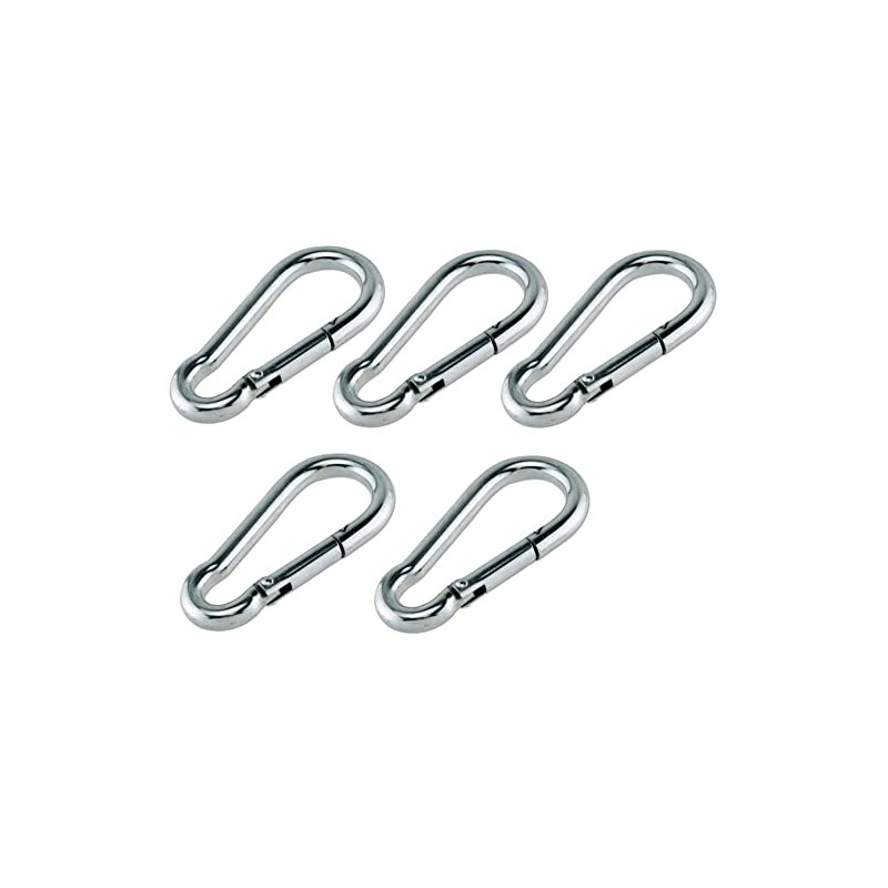 fiXte® BZP Steel Snap Hooks Spring Latch Carabina Carabiner Carbine
