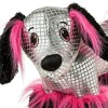 Way to Celebrate Valentine's Pink & Silver Dachshund Plush by