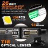 Flashing Traffic Light 26inch 126 LED Emergency Rooftop Strobe Light