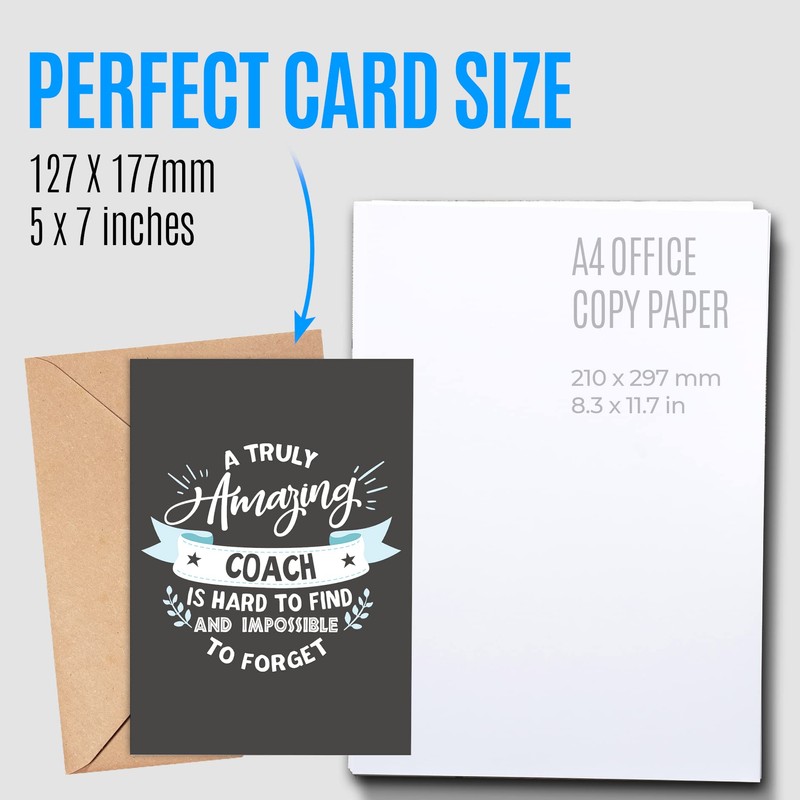 Thank You Card for Coach | Awesome appreciation card for