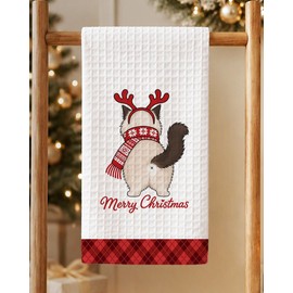Ragdoll Cat Christmas Kitchen Towels Gifts for Cat Mom Lovers