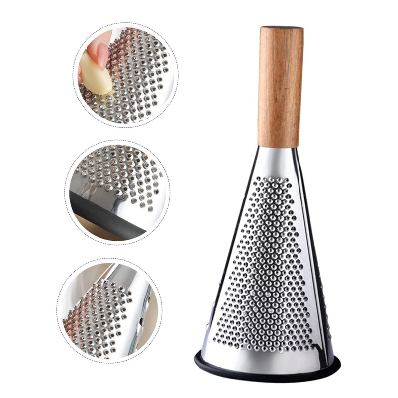 NOLITOY Vertical Stainless Steel Cheese Grater Cone Shaped Grating Tool