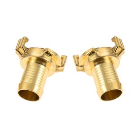 bowarepro Geka Coupling 1 Inch Quick Coupling Hose Piece Made of Brass, Geka Quick Coupling 1 Inch Hose Nozzle, System Geka Hose Piece with Nozzle 1 Inch (26 mm) Pack of 2