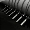 ZAULER Cross Necklace for Men Stainless Steel Inspirational Bible Verse