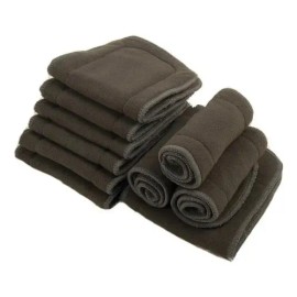 10 Absorbentes Nocturnos Charcoal 5 Capas Alva Baby Original                                                                                          