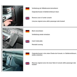 InstallationProduct-Kuda Telefonconsole VW Passat 11/96- + AB 11/00 Mobilia/Kunstleder schwarz