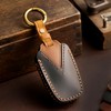 Aoocar 3 Button Genuine Leather Key Fob Cover, for Toyota