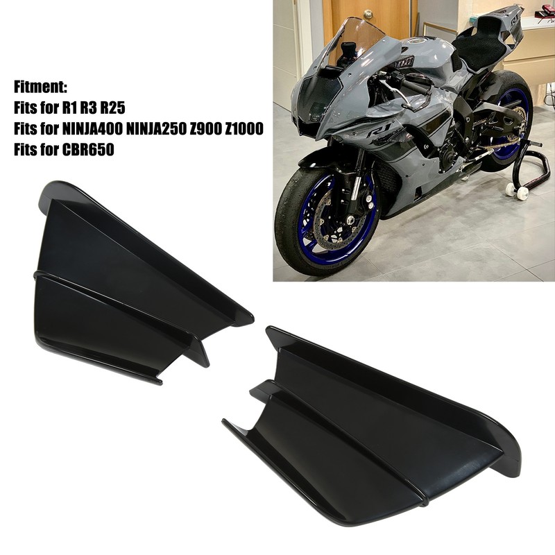 Motorcycle Side Spoiler Front Fairing Aerodynamic Winglets Wings for NINJA400