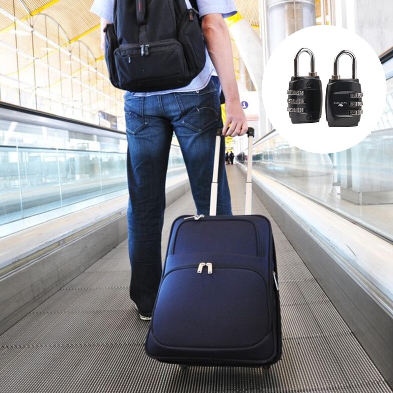 Hazeldene 2 Pack Luggage Padlock | 3 Digit Combination Travel