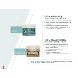 Crema Anti-Arrugas Colágeno y Concha Nácar 350grs. Florigan